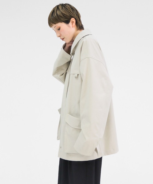 lit(リット)の「Military Coveralls Jacket(カバーオール・レディース・キナリ/ブラック・FREE)」の6枚目の写真