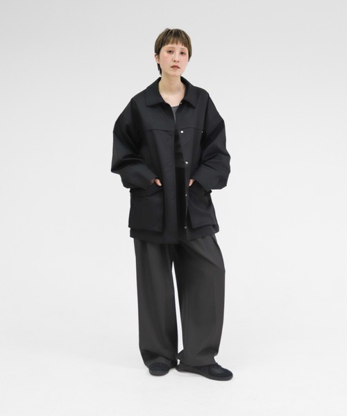 lit(リット)の「Military Coveralls Jacket(カバーオール・レディース・キナリ/ブラック・FREE)」の18枚目の写真