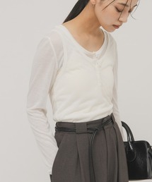 KBF | レイヤードヘンリーネックTEE(Tシャツ/カットソー)