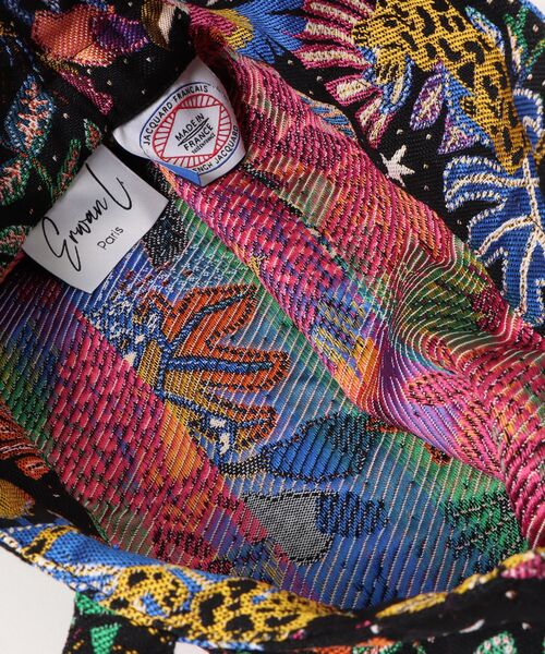 Erwan L(アルワンエル)の「Erwan L(アルワンエル) / ドロウストリングトートバッグ Drawstring tote EL-25007 フランス製(トートバッグ・レディース・ライトブルー/ネイビー×ホワイト/ブラックミックス/レオパード/ライトグレー/ブラック×ホワイト/マルチ・FREE)」の15枚目の写真