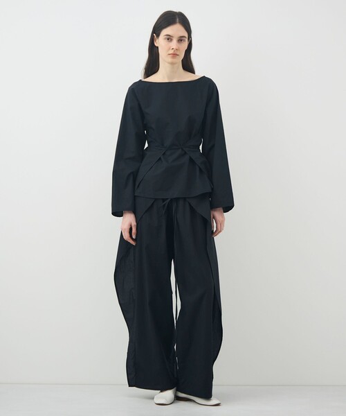 BASERANGE（ベースレンジ）の「BASERANGE DECTI イージーパンツ（その他パンツ・レディース・ブラック・S）」の2枚目の写真