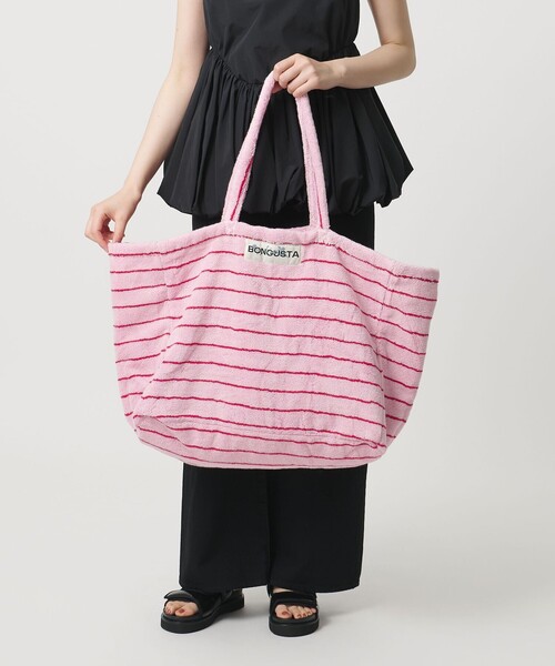 BONGUSTA(ボングスタ)の「<BONGUSTA> WEEKEND(トートバッグ・レディース・ダークグリーン/ライトピンク/ブラウン系/ベージュ/イエロー・FREE)」の7枚目の写真