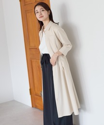 フロントジップ 3WAYシャツワンピース