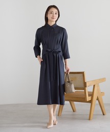 フロントジップ 3WAYシャツワンピース