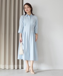 フロントジップ 3WAYシャツワンピース