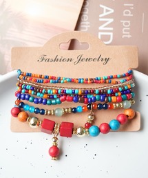 Port（ポート）の「【 Port / ポート 】 カラービーズMIX セット ブレスレット（ブレスレット）」