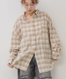 チェックルーズシャツ
