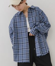チェックルーズシャツ