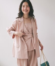 La boutique BonBon | 【セットアップ可・女っぽカジュアル】キュプラ混ジャケット(テーラードジャケット)