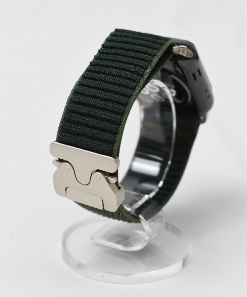 Fun & Daily（ファンアンドデイリー）の「Apple Watch Nylon Buckle Band / アップルウオッチバンド（デジタル腕時計・メンズ・ネイビー/グリーン/ブラック・A/B）」の8枚目の写真