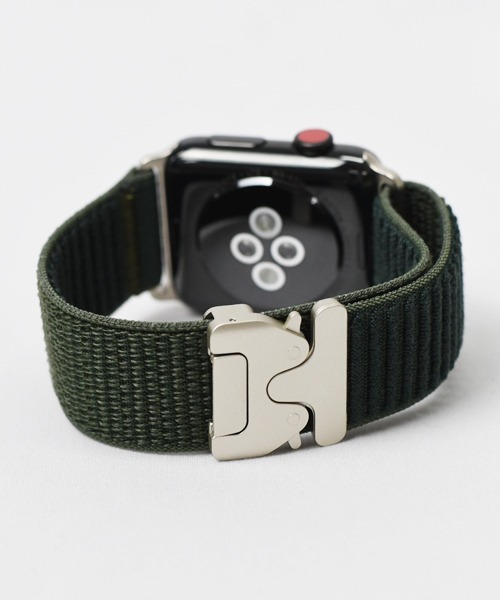 Fun & Daily（ファンアンドデイリー）の「Apple Watch Nylon Buckle Band / アップルウオッチバンド（デジタル腕時計・メンズ・ネイビー/グリーン/ブラック・A/B）」の7枚目の写真