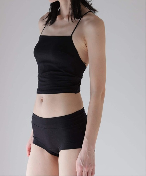 EMILY WEEK（エミリーウィーク）の「《追加2》リヨセルクロップド Vバックブラキャミソール（その他アンダーウェア/インナー・レディース・ブラック/ブラウン/イエロー・36/38/40）」の6枚目の写真