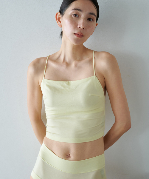 EMILY WEEK（エミリーウィーク）の「《追加2》リヨセルクロップド Vバックブラキャミソール（その他アンダーウェア/インナー・レディース・ブラック/ブラウン/イエロー・36/38/40）」の20枚目の写真