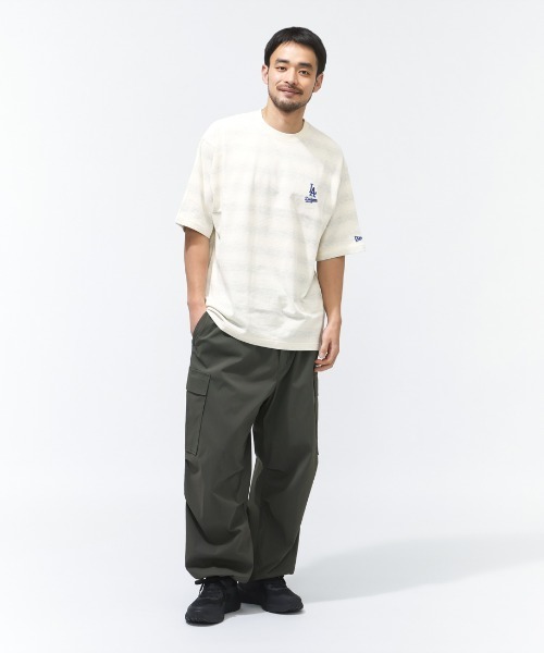 NEW ERA(ニューエラ)の「ニューエラ SS OS BORDER TEE LOSDOD OWHI(Tシャツ/カットソー・メンズ・ホワイト・M/L/LL)」の4枚目の写真