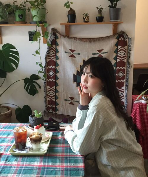 MELLOTORY(メロートリー)の「ツーポケットストライプシャツ (2カラー)(シャツ/ブラウス・レディース・ライトブルー/ミント・FREE)」の11枚目の写真