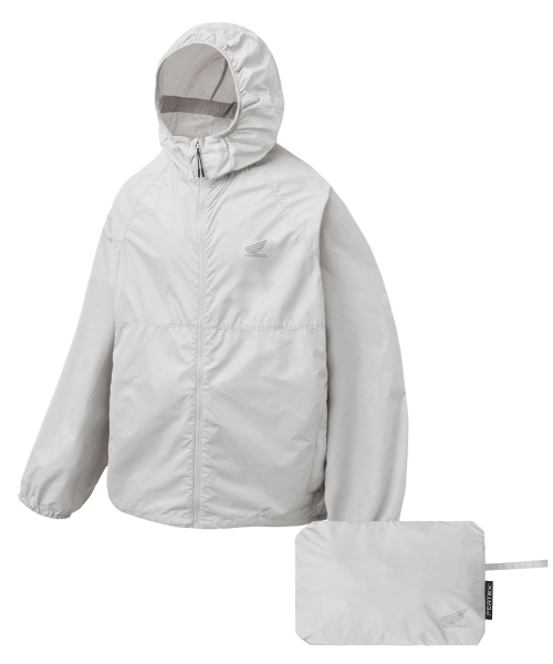 PHYPS MOTORCYCLE(フィップスモーターサイクル)の「H-Tech Pertex Packable Windbreaker Gray(ナイロンジャケット・レディース・その他・SMALL/MEDIUM/LARGE/X-LARGE)」の1枚目の写真