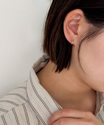 CANAL JEAN | Pt　【Silver925】プチフープゴールドピアス(ピアス（両耳用）)