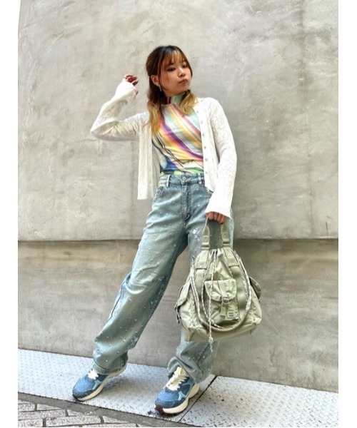 Desigual(デシグアル)の「マーブルウェーブプリントフィットTシャツ(Tシャツ/カットソー・レディース・グリーン・XL/L/M/S/XS)」の3枚目の写真