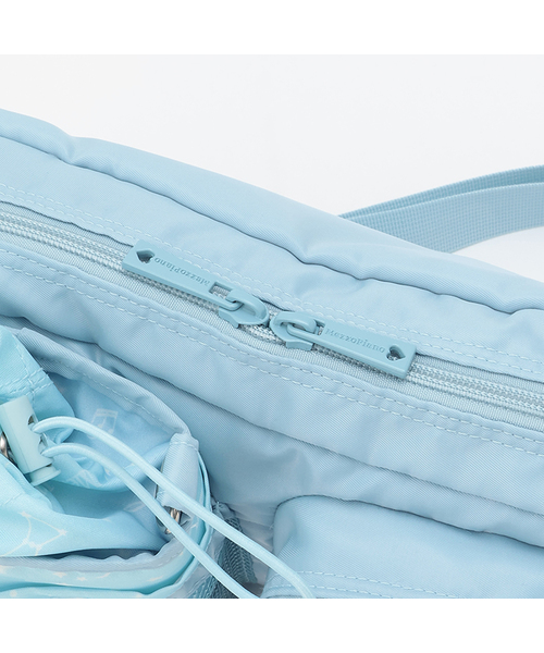 mezzo piano Junior（メゾピアノジュニア）の「星座＆音符柄ボトルホルダーつきショルダーバッグ♪（ショルダーバッグ・キッズ・ブラック/ライトブルー・F）」の4枚目の写真