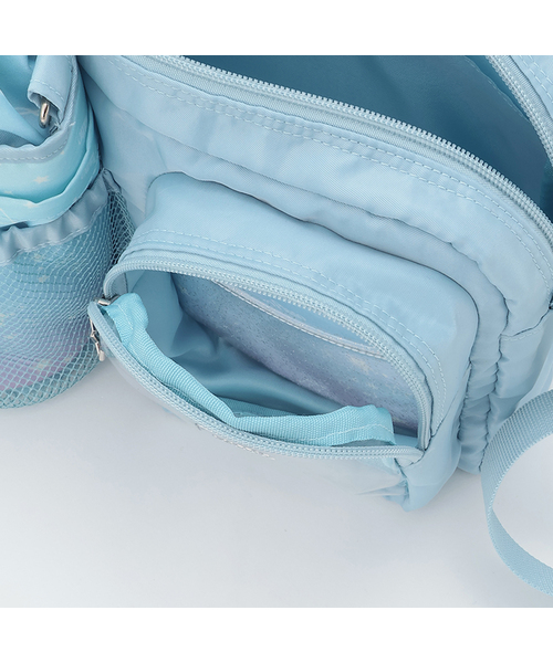 mezzo piano Junior（メゾピアノジュニア）の「星座＆音符柄ボトルホルダーつきショルダーバッグ♪（ショルダーバッグ・キッズ・ブラック/ライトブルー・F）」の12枚目の写真