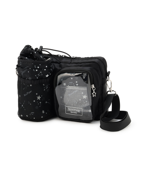 mezzo piano Junior（メゾピアノジュニア）の「星座＆音符柄ボトルホルダーつきショルダーバッグ♪（ショルダーバッグ・キッズ・ブラック/ライトブルー・F）」の16枚目の写真