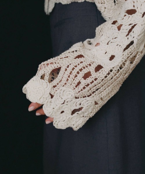 anuke(アンヌーク)の「anuke Embroidery Over Shirts エンブロイダリーオーバーシャツ/62620402(シャツ/ブラウス・レディース・ブラウン/アイボリー・ONE SIZE)」の7枚目の写真