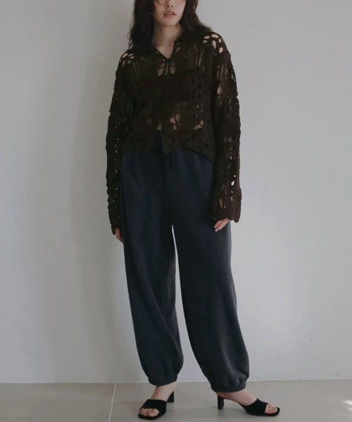 anuke(アンヌーク)の「anuke Embroidery Over Shirts エンブロイダリーオーバーシャツ/62620402(シャツ/ブラウス・レディース・ブラウン/アイボリー・ONE SIZE)」の8枚目の写真