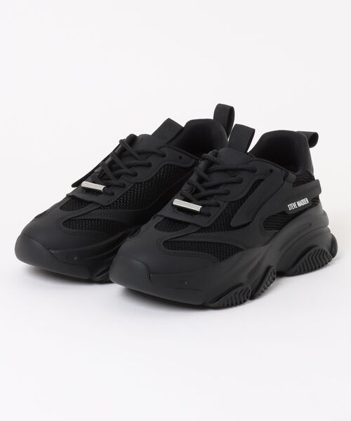 STEVE MADDEN（スティーブマデン）の「ボリュームソールスニーカー/S.MADDEN POSSESSION-M-RS（スニーカー・メンズ・ブラック×ブラック/ブラック・26.0cm/26.5cm/27.0cm/27.5cm/28.0cm）」の2枚目の写真