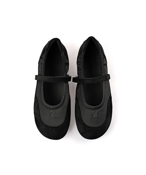 FOGGY MOODY(ポギムディ)の「Twins 0041. Symbol Mary-Jane Flats - 3colors(バレエシューズ・レディース・ライトグレー/ブラック/ブラウン・22.5cm/23cm/23.5cm/24cm/24.5cm/25cm)」の2枚目の写真
