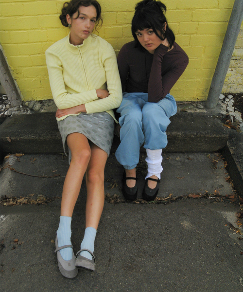 FOGGY MOODY(ポギムディ)の「Twins 0041. Symbol Mary-Jane Flats - 3colors(バレエシューズ・レディース・ライトグレー/ブラック/ブラウン・22.5cm/23cm/23.5cm/24cm/24.5cm/25cm)」の10枚目の写真
