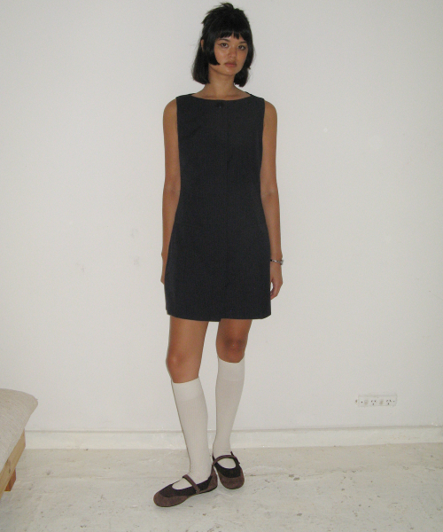 FOGGY MOODY(ポギムディ)の「Twins 0041. Symbol Mary-Jane Flats - 3colors(バレエシューズ・レディース・ライトグレー/ブラック/ブラウン・22.5cm/23cm/23.5cm/24cm/24.5cm/25cm)」の12枚目の写真
