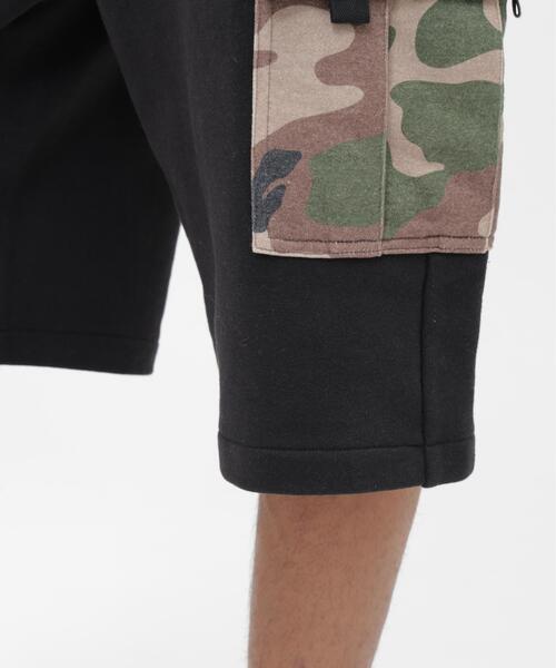 AVIREX（アヴィレックス）の「《直営店限定》 SWEAT CAMO CARGO SHORTS /  スウェット カモ カーゴ ショーツ / AVIREX / アヴィレックス（スウェットパンツ・メンズ・ブラック/グレー・LARGE/MEDIUM/X-LARGE）」の7枚目の写真