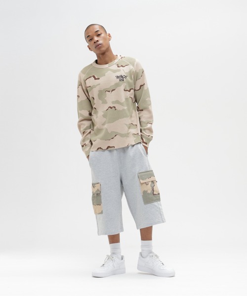 AVIREX（アヴィレックス）の「《直営店限定》 SWEAT CAMO CARGO SHORTS /  スウェット カモ カーゴ ショーツ / AVIREX / アヴィレックス（スウェットパンツ・メンズ・ブラック/グレー・LARGE/MEDIUM/X-LARGE）」の16枚目の写真