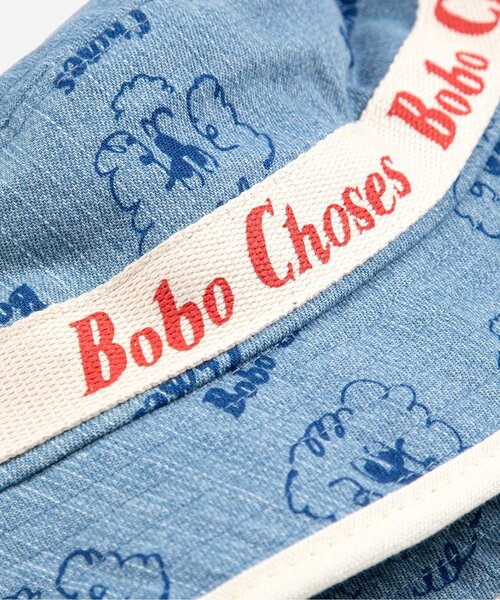 BOBO CHOSES(ボボショーズ)の「総柄Pickles The Dogベビー帽子【ベビー】(その他ベビー用品・キッズ・ブルー・48/50)」の4枚目の写真