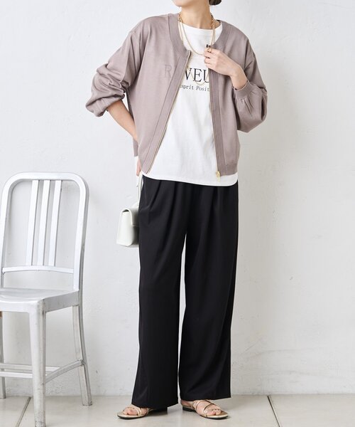 Jena espace merveilleux（ジェナ　エスパスメルヴェイユ）の「UVジップブルゾン（ベスト・レディース・グレー/ネイビー/ライトグレー・FREE）」の3枚目の写真