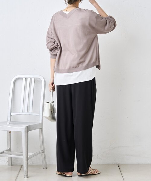 Jena espace merveilleux（ジェナ　エスパスメルヴェイユ）の「UVジップブルゾン（ベスト・レディース・グレー/ネイビー/ライトグレー・FREE）」の5枚目の写真