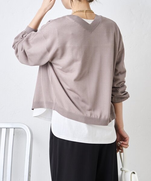 Jena espace merveilleux（ジェナ　エスパスメルヴェイユ）の「UVジップブルゾン（ベスト・レディース・グレー/ネイビー/ライトグレー・FREE）」の6枚目の写真