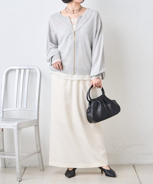 Jena espace merveilleux（ジェナ　エスパスメルヴェイユ）の「UVジップブルゾン（ベスト・レディース・グレー/ネイビー/ライトグレー・FREE）」の20枚目の写真