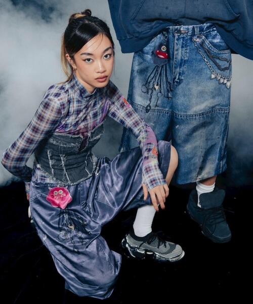 ROYAL FLASH（ロイヤルフラッシュ）の「TALKING ABOUT THE ABSTRACTION/トーキングアバウトジアブストラクション/別注BAGGY SHORTS（その他パンツ・メンズ・ブラック/その他4・S/L/M）」の22枚目の写真
