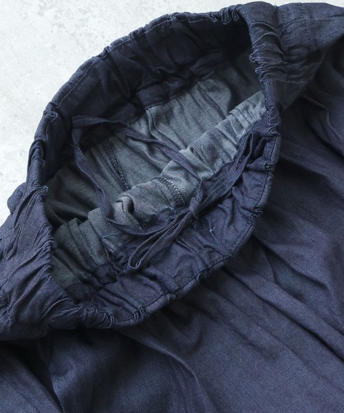 bulle de savon（ビュルデサボン）の「△5.5oz denim コクーンパンツ（その他パンツ・レディース・ネイビー・FREE）」の18枚目の写真