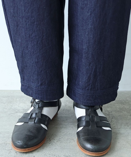 bulle de savon（ビュルデサボン）の「△5.5oz denim コクーンパンツ（その他パンツ・レディース・ネイビー・FREE）」の16枚目の写真