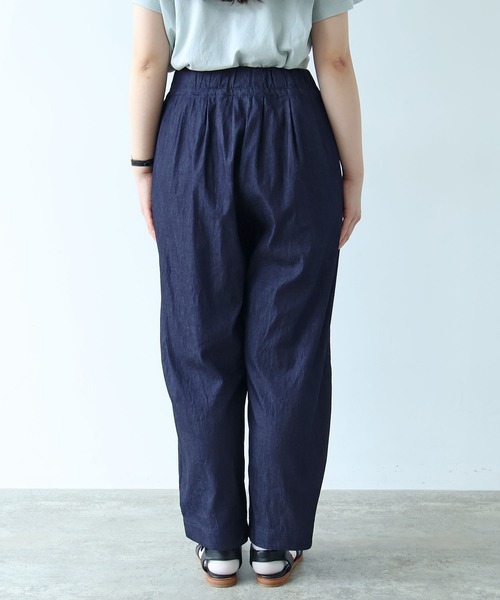 bulle de savon（ビュルデサボン）の「△5.5oz denim コクーンパンツ（その他パンツ・レディース・ネイビー・FREE）」の12枚目の写真