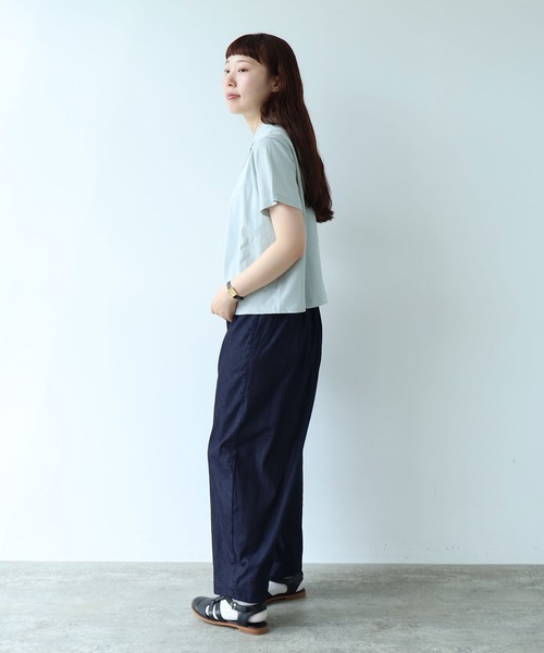 bulle de savon（ビュルデサボン）の「△5.5oz denim コクーンパンツ（その他パンツ・レディース・ネイビー・FREE）」の10枚目の写真