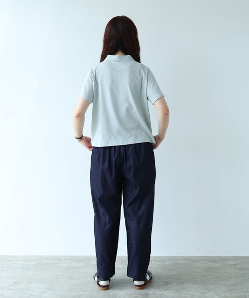 bulle de savon（ビュルデサボン）の「△5.5oz denim コクーンパンツ（その他パンツ・レディース・ネイビー・FREE）」の9枚目の写真
