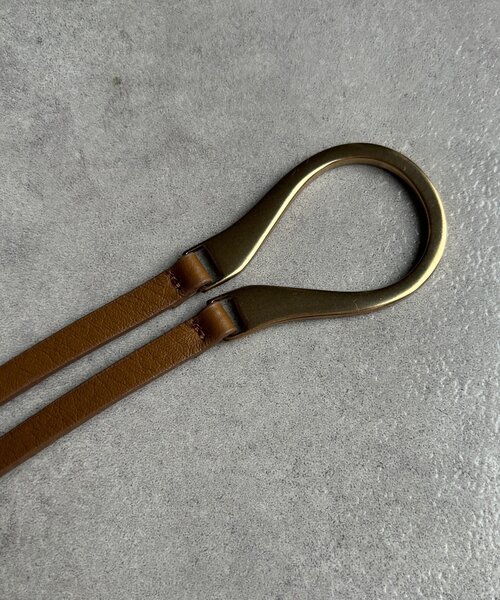 DouDou（ドゥドゥ）の「Uバックルコードベルト（ベルト・レディース・ブラック/キャメル/ベージュ・FREE）」の9枚目の写真