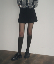 LEATHERY（レザリー）の「メロウプリーツコーデュロイスカート[ブラック]（スカート）」