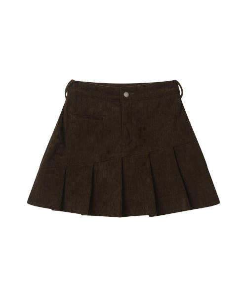 LEATHERY（レザリー）の「メロウプリーツコーデュロイスカート[ブラック]（スカート・レディース・その他・S/M）」の6枚目の写真