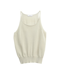 Boat-neck knit sleeveles_5 Colors