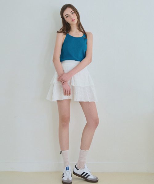 SLOWLOLLI（スローローリ）の「Boat-neck knit sleeveles_5 Colors（ニット/セーター・レディース・ブラック/パープル/ブルー/グリーン・FREE）」の10枚目の写真