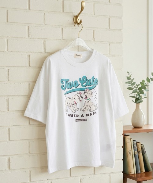 Disney(ディズニー)の「【DISNEY/ディズニー】キャラクター プリント半袖Tシャツ(WIDEシルエット)(Tシャツ/カットソー・レディース・スミクロ/オフホワイト/ミント/ラベンダー・LARGE/MEDIUM)」の10枚目の写真